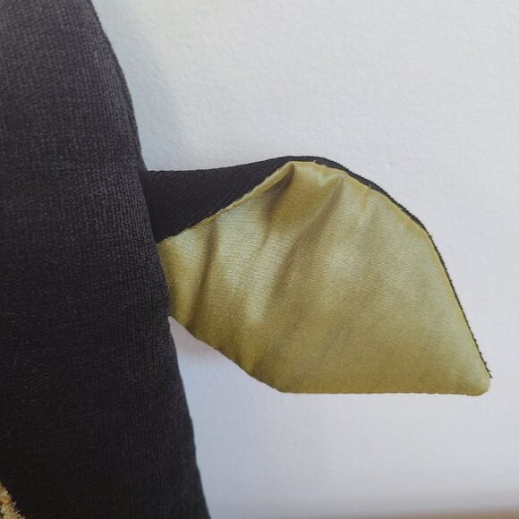 Woof & Poof Owl Décor Accent Pillow 2013 Collectible 9" Black Green - Picture 6 of 10